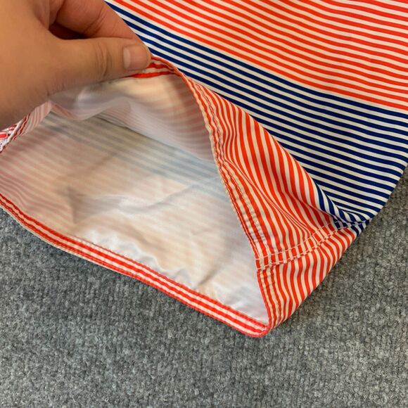 RVCA Board Shorts Mens 30 Red/Blue Striped Quick Dry Drawstring Tie Quick Dry - Picture 7 of 12